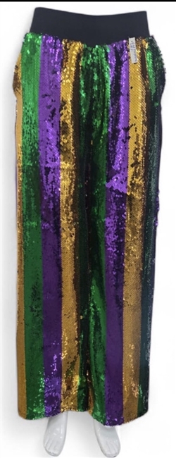 Mardi Gras Palazzo Pants