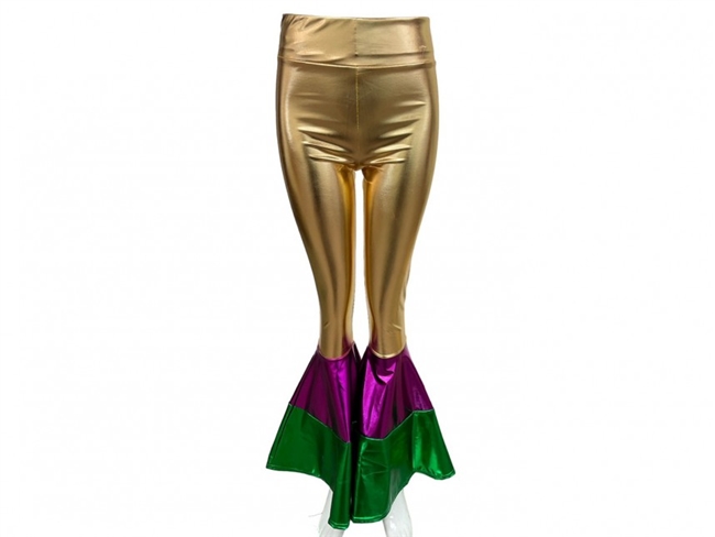 Mardi Gras Metallic Leggings
