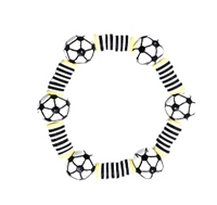 Rubber Soccer Stretch Bracelet