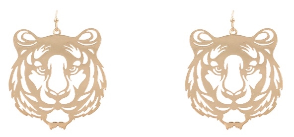 Tiger Fillagree Earrings