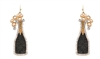 Glitter Champagne Bottle Earrings