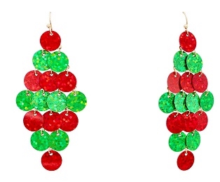 Chandelier Disc Earrings