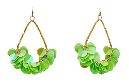 Sequin Dangle Teardrop Earring