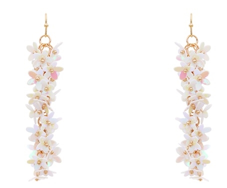 Falling Flowers Sequin Earrings