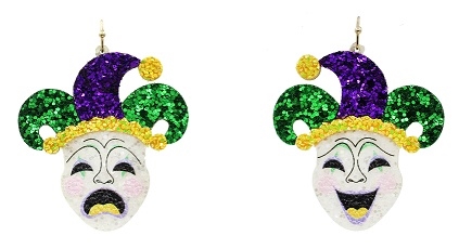 Glitter Jester Mask