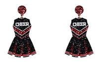 Glitter Cheerleader Earrings