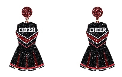 Glitter Cheerleader Earrings