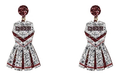 Glitter Cheerleader Earrings