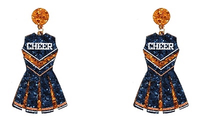 Glitter Cheerleader Earrings