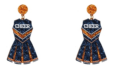 Glitter Cheerleader Earrings