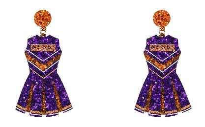 Glitter Cheerleader Earrings