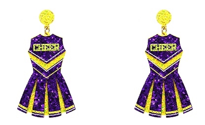 Glitter Cheerleader Earrings