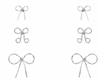 Bow Earrings 3 PC Set