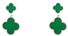 St Patricks Day Enamel 2 Drop Clover