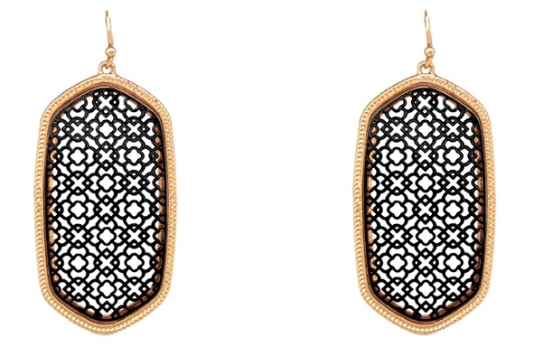 Designer Inspired Filagree Earrings
