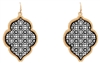 Two Tone Filligree Earrings