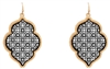 Two Tone Filligree Earrings