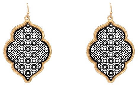 Two Tone Filligree Earrings