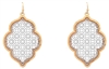 Two Tone Filligree Earrings
