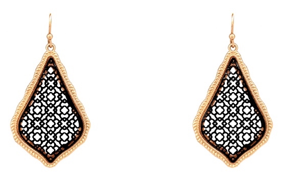 Designer Inspired Filagree Earrings