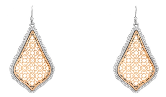 Designer Inspired Filagree Earrings