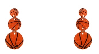 Basketball Drop Earrings