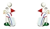 Golf Bag Earrings