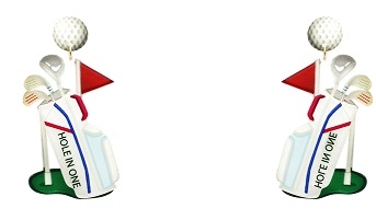 Golf Bag Earrings