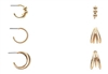 3 PC Hoop Earring Set