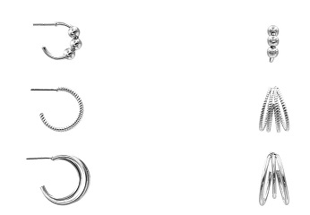 3 PC Hoop Earring Set