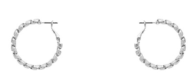 Twisted Pincatch Hoop Earrings