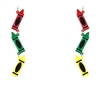 School Crayon Drop Earrings