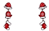 3 Drop Christmas Earrings
