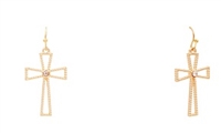Cross Earrings W/ Stones