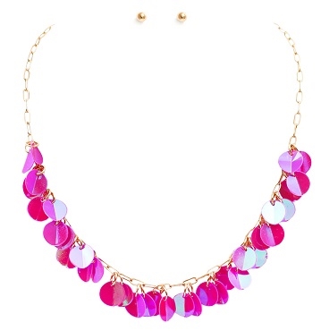 Sequin Dangle Necklace