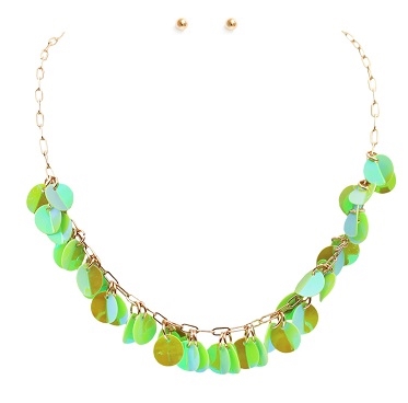 Sequin Dangle Necklace