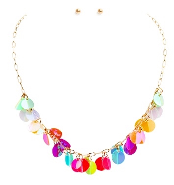 Sequin Dangle Necklace