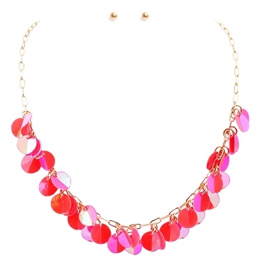 Sequin Dangle Necklace