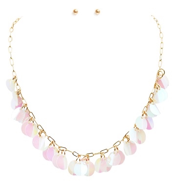 Sequin Dangle Necklace