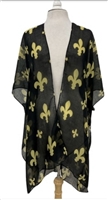 Black & Gold Cover up /Kimono