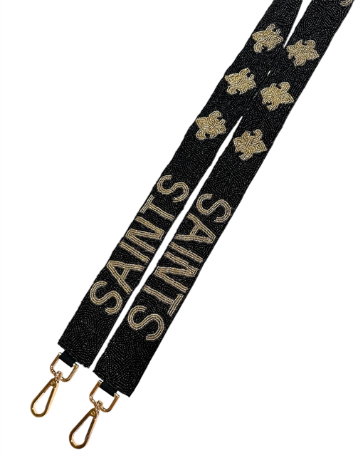 Saints Seed Bead Purse Strap