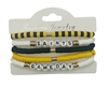 Saints game day bracelet