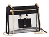 Clear Handbag W/ Glasses Holder