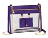 Clear Handbag W/ Glasses Holder