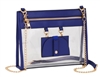 Clear Handbag W/ Glasses Holder
