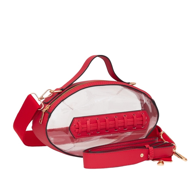 Clear Football Gameday Purse