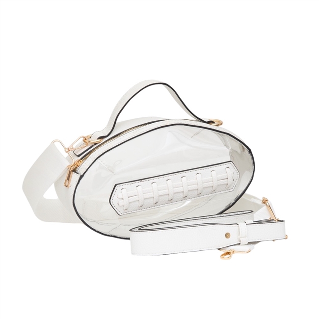 Clear Football Gameday Purse