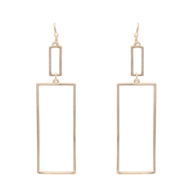 Rectangle Drop Earrings