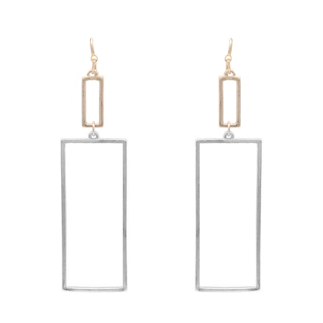 Rectangle Drop Earrings