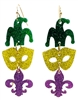 Acrylic  Mardi Gras Drop